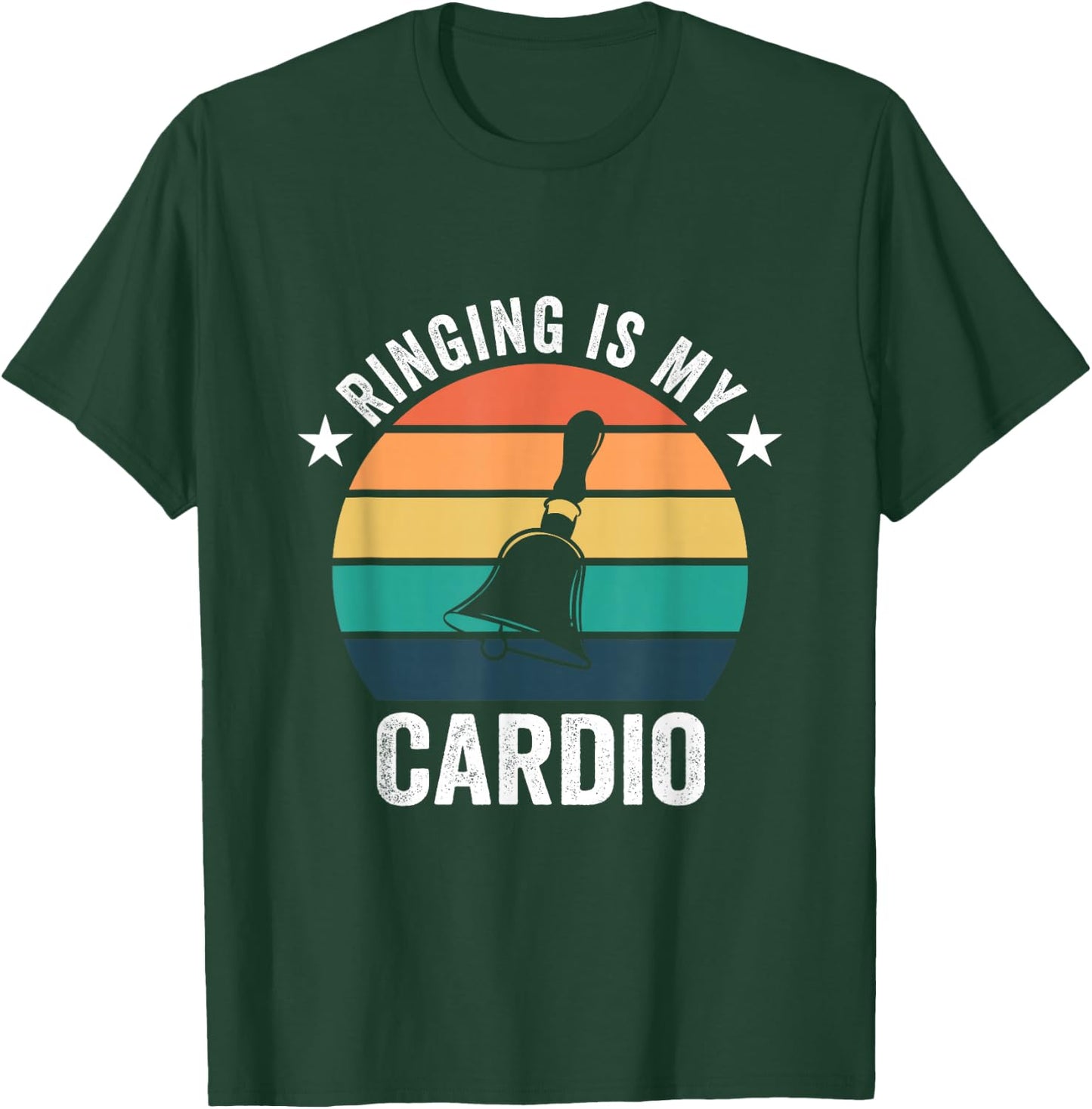 Ringing Is My Cardio For Handbell Player T-Shirt - T-Shirt | Forest