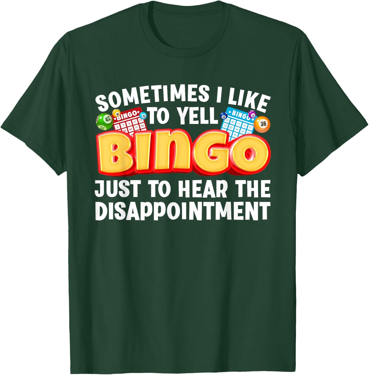 Cool Bingo Design Women Bingo Gambling Bingo Player T-Shirt - T-Shirt | Forest
