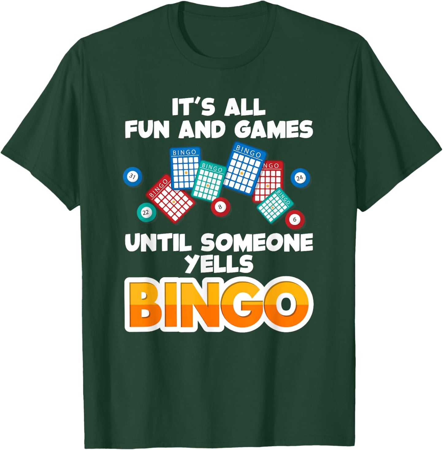 Best Bingo Novelty Women Bingo Lover Bingo Player T-Shirt - T-Shirt | Forest