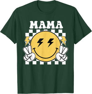 Mama One Happy Dude Birthday Theme Family Matching T-Shirt - T-Shirt | Forest