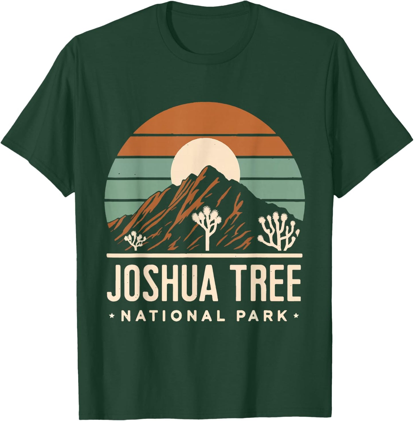 Joshua Tree Retro Vintage Hiking Camping California T-Shirt - T-Shirt | Forest