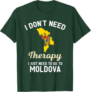 Moldova Moldovan Flag Map Travel Gifts T-Shirt - T-Shirt | Forest