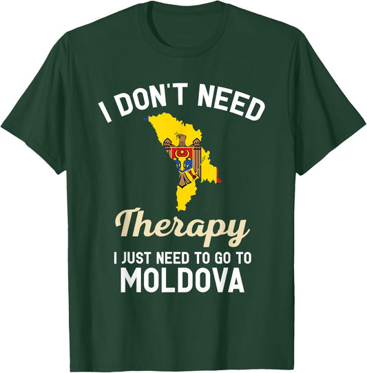 Moldova Moldovan Flag Map Travel Gifts T-Shirt - T-Shirt | Forest