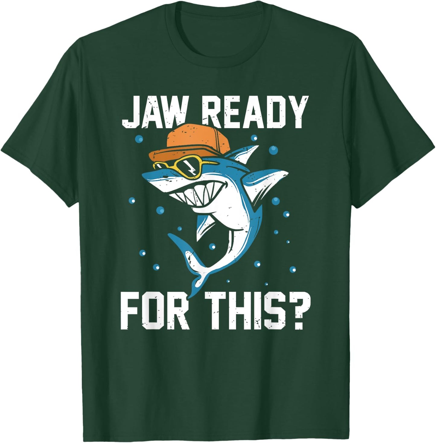 Shark Jaw Ready For This Funny Apparel for Marine Life Lover T-Shirt - T-Shirt | Forest