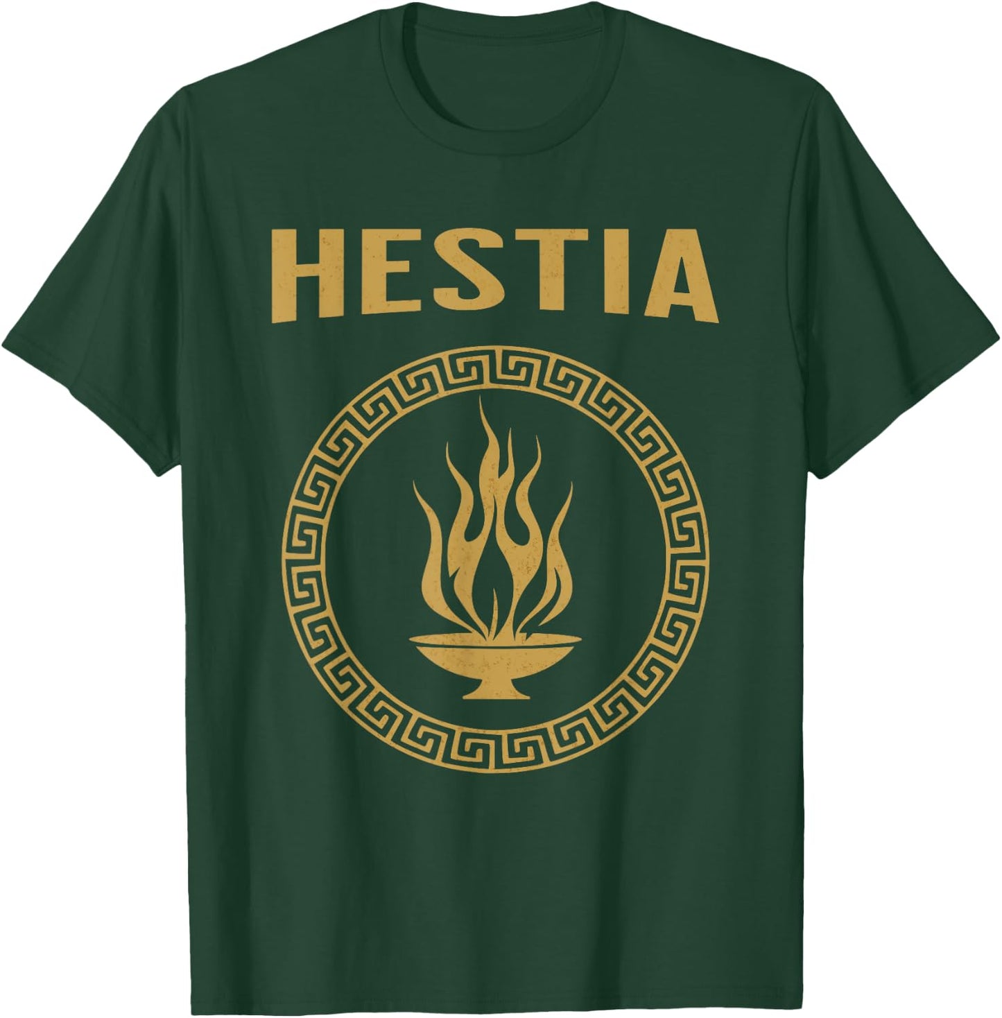 Hestia Greek Goddess Symbol T-Shirt - T-Shirt | Forest