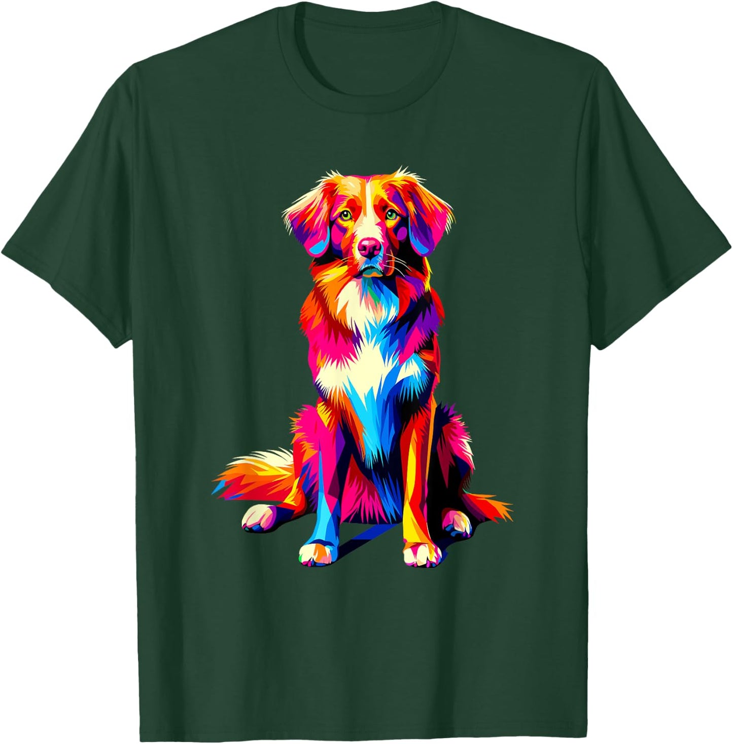 Colorful Pop Art Nova Scotia Duck Tolling Retriever T-Shirt - T-Shirt | Forest