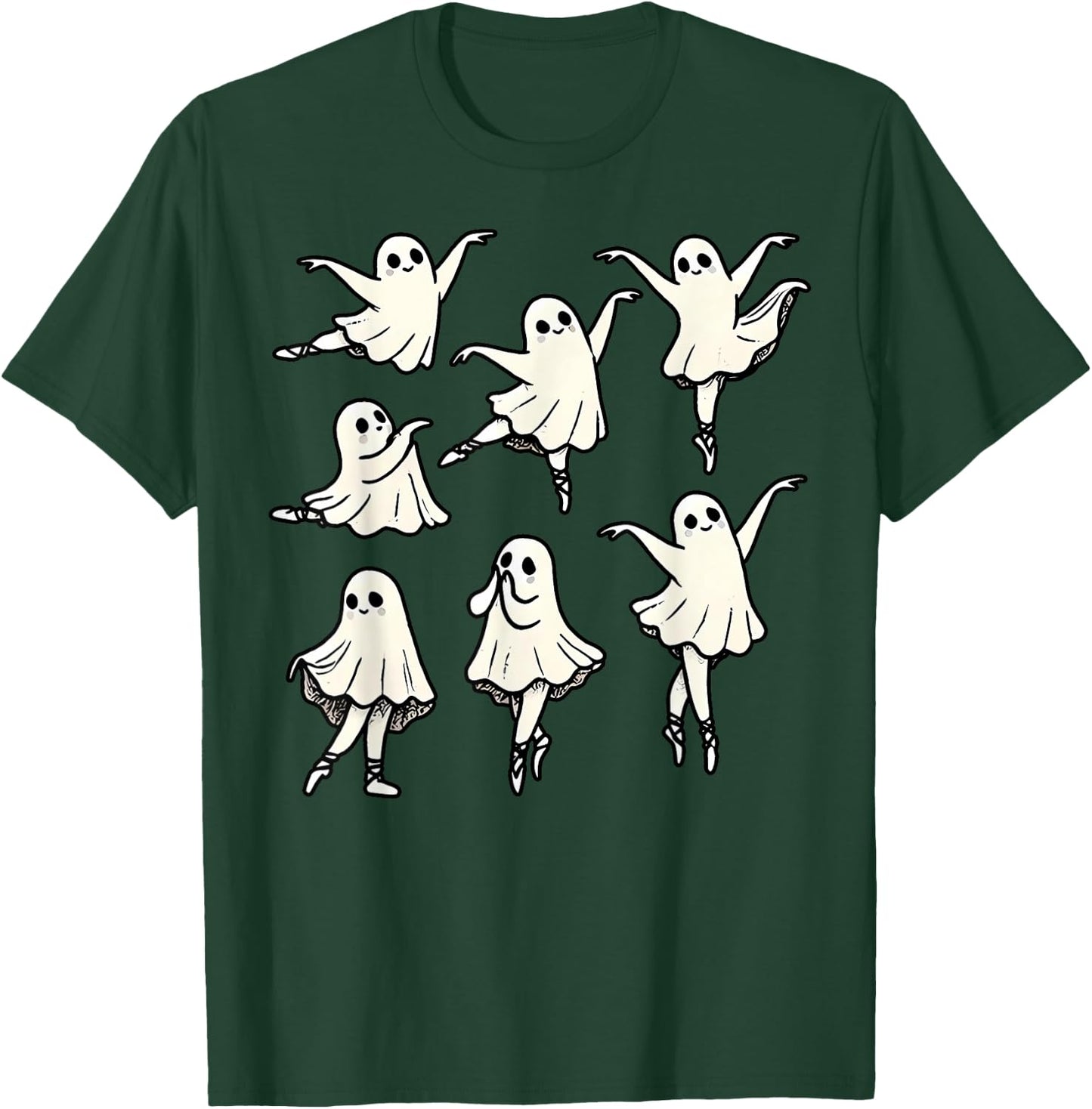 Ballet Ghost Ballet Dancer Spooky Dance Teacher Halloween T-Shirt - T-Shirt | Forest