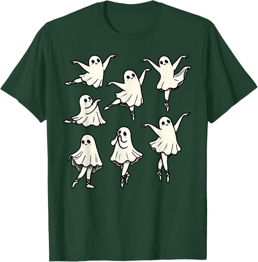 Ballet Ghost Ballet Dancer Spooky Dance Teacher Halloween T-Shirt - T-Shirt | Forest