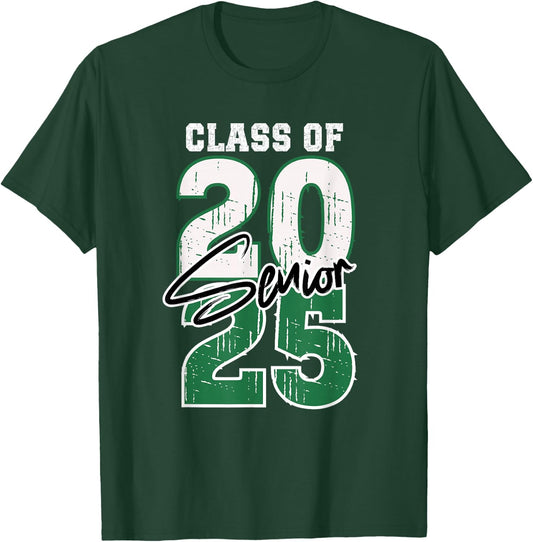 Class of 2025 Senior - Graduation 2025 Green T-Shirt - T-Shirt | Forest