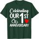 Celebrating Our 1st Wedding Anniversary 1 Year of Marriage T-Shirt - T-Shirt | Forest