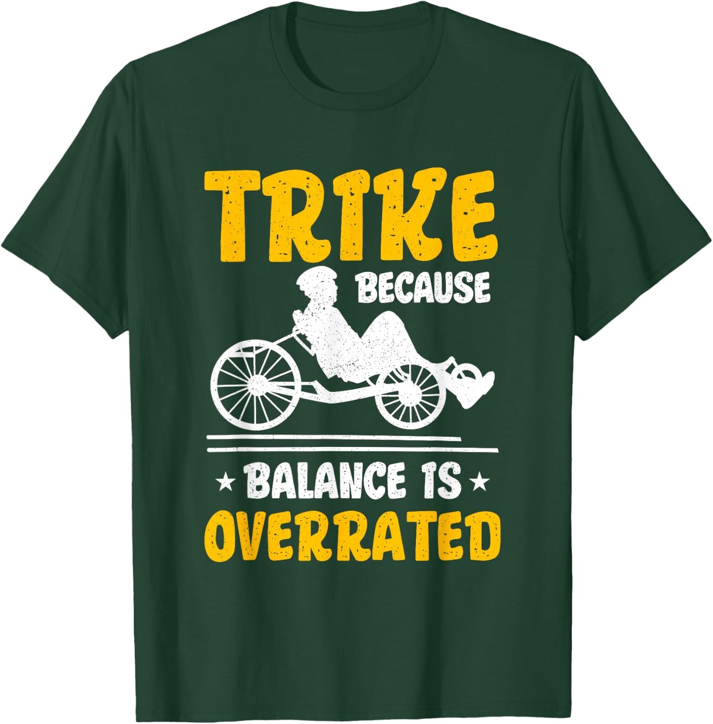 Recumbent Trike Cyclist Bicycle T-Shirt - T-Shirt | Forest