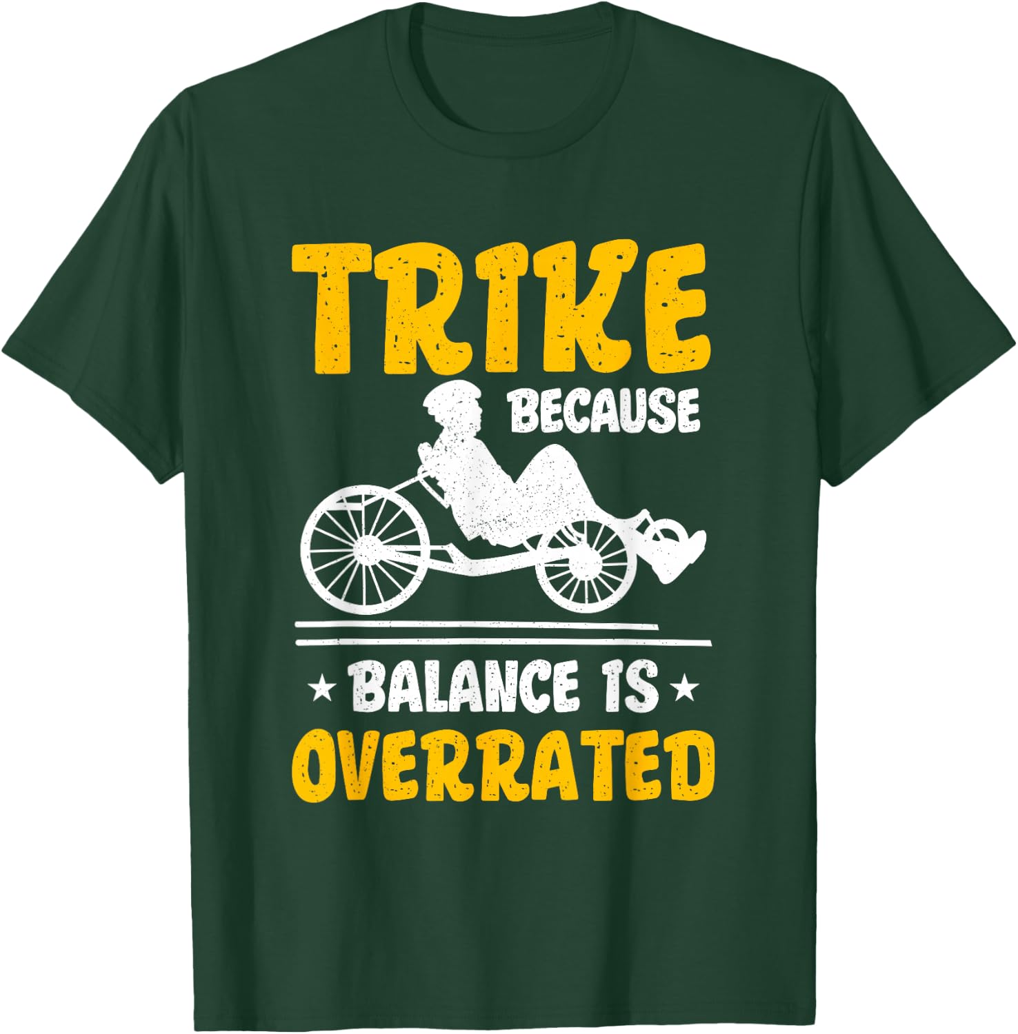 Recumbent Trike Cyclist Bicycle T-Shirt - T-Shirt | Forest