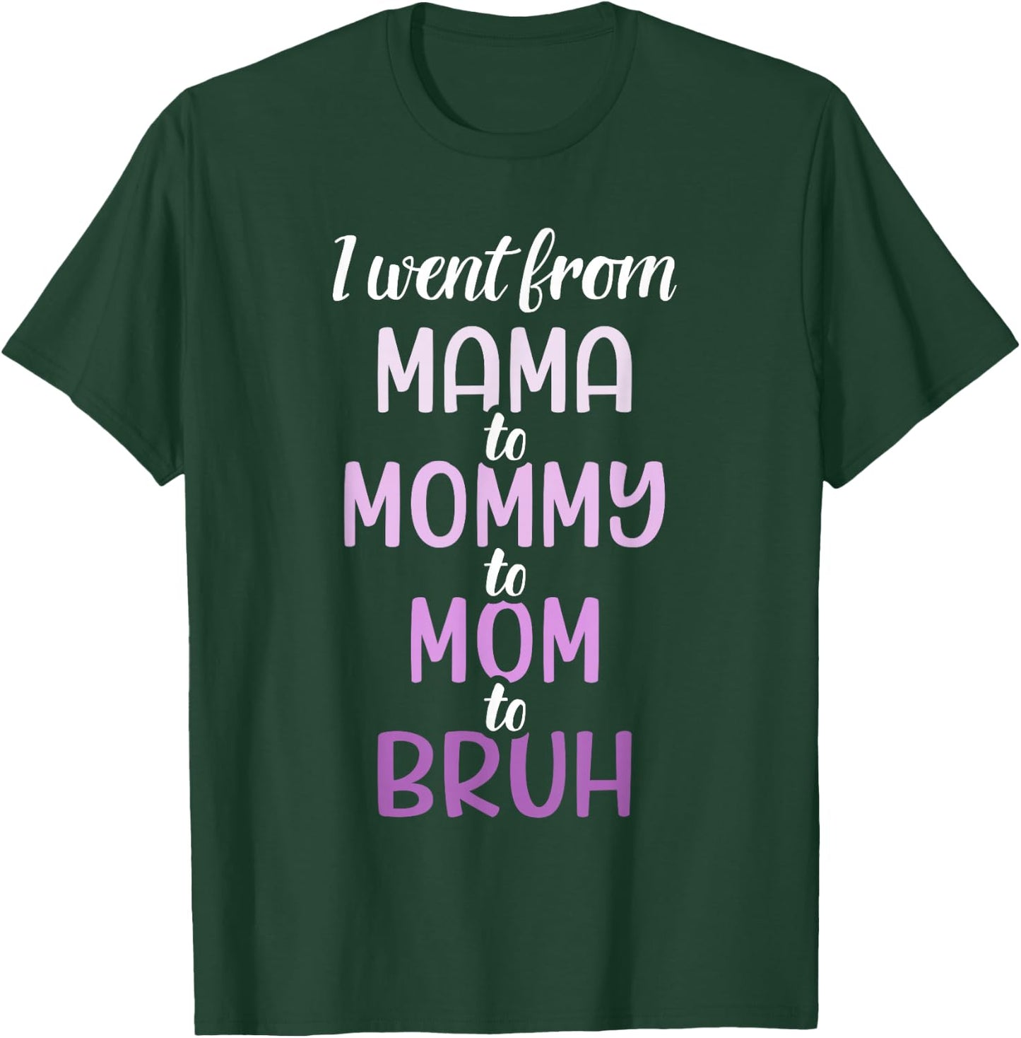 Mama mommy mom to bruh for mothers day birthday christmas T-Shirt - T-Shirt | Forest