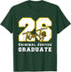 Criminal Justice Graduate Graduated Class of 2026 Graduation T-Shirt - T-Shirt | Forest