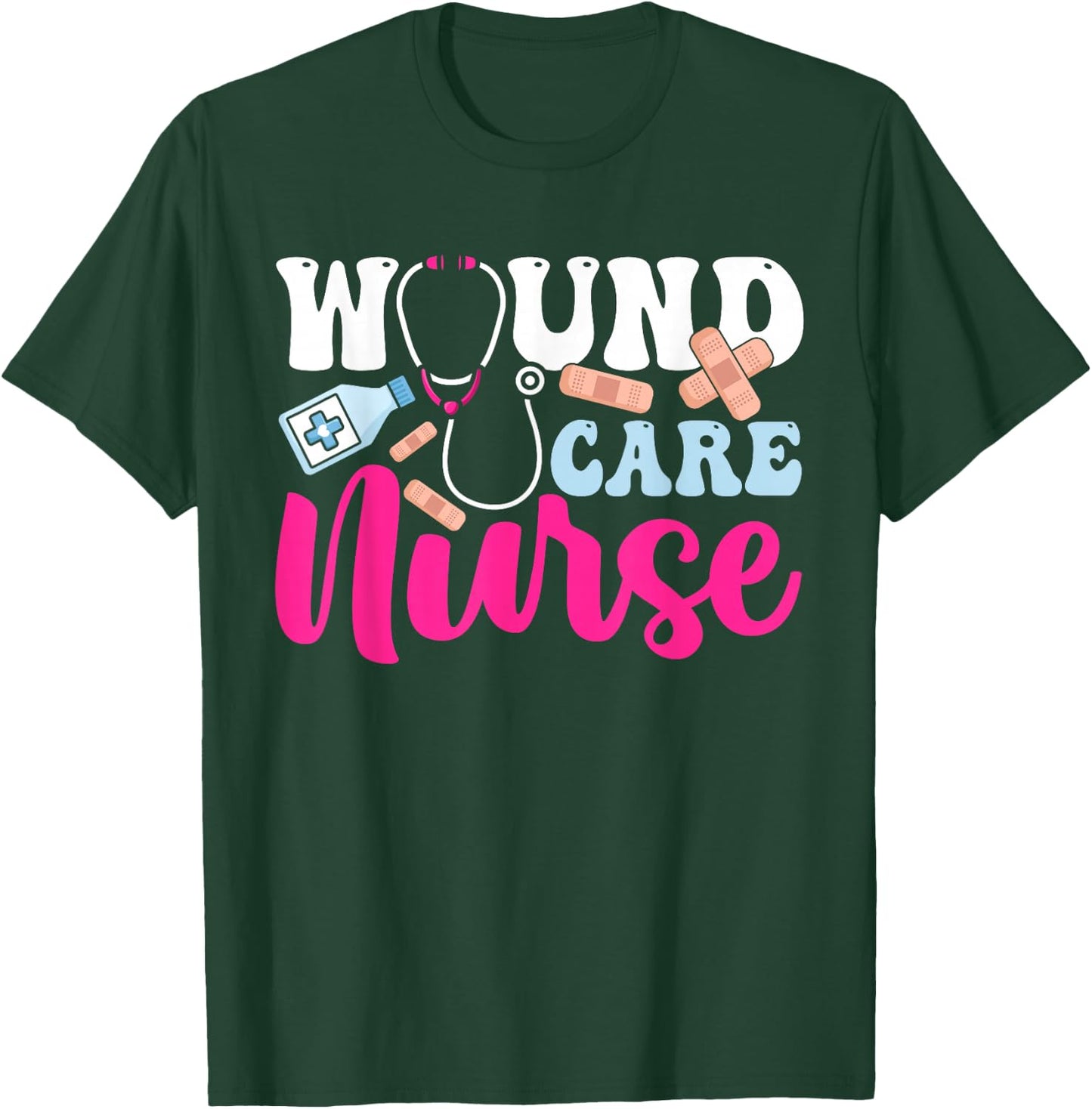 Wound Care Nurse WOCN Certified Registered Nurse , Small, Black T-Shirt - T-Shirt | Forest