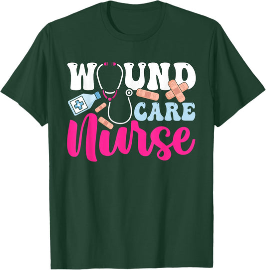 Wound Care Nurse WOCN Certified Registered Nurse , Small, Black T-Shirt - T-Shirt | Forest