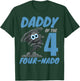 Daddy of The Four-Nado Storm Hurricane TorNado Birthday Boy T-Shirt - T-Shirt | Forest