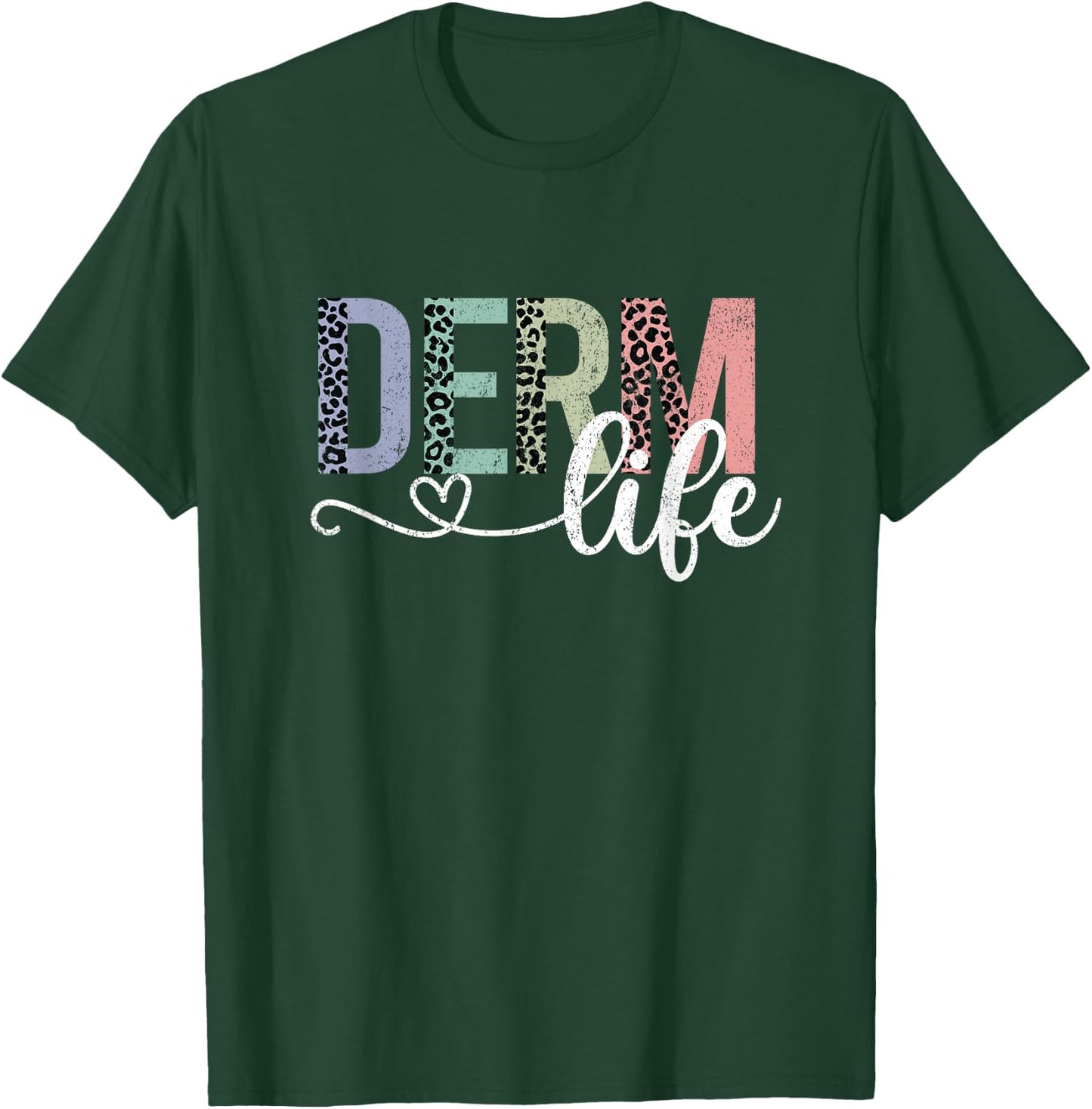 Vintage Derm Life Dermatology Cosmetic Dermatologist T-Shirt - T-Shirt | Forest
