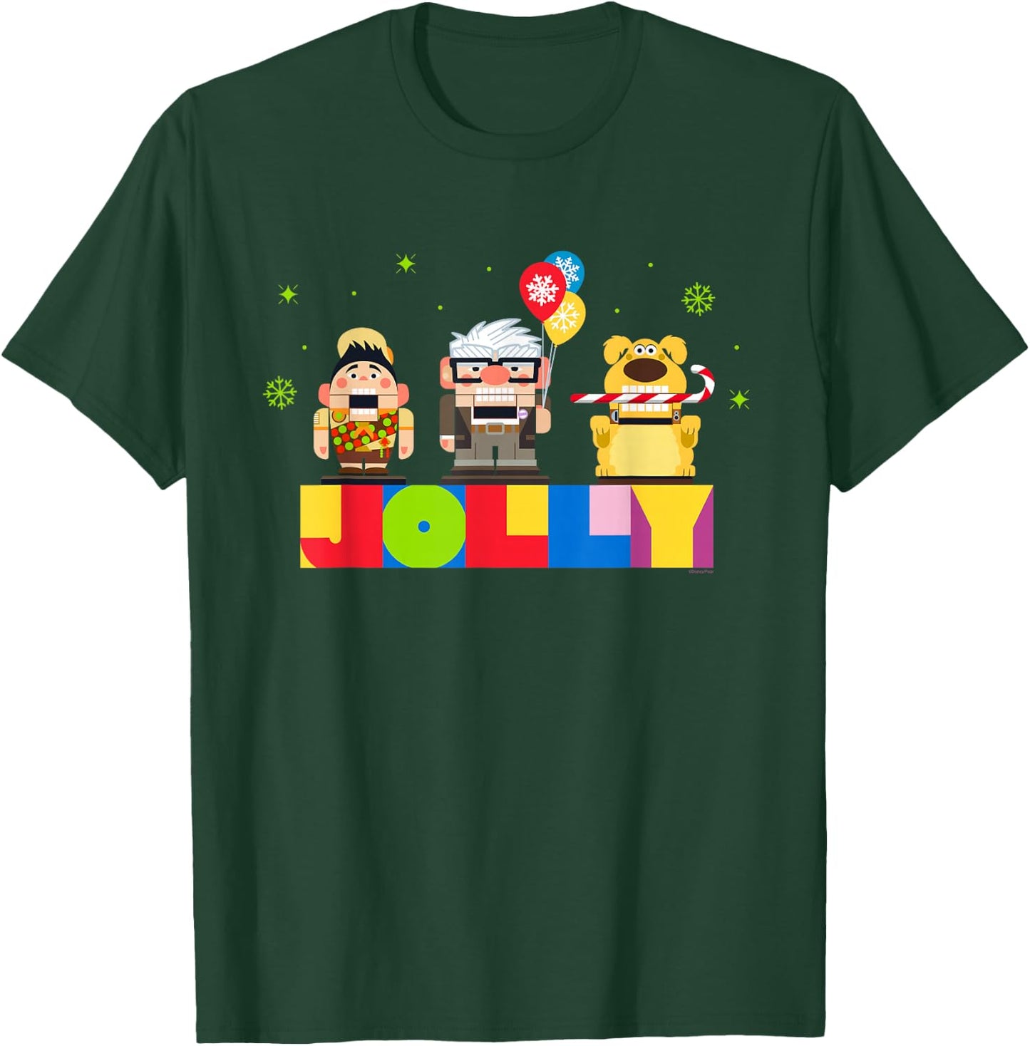 Disney and Pixar’s Up Christmas Holiday Jolly Nutcrackers T-Shirt - T-Shirt | Forest