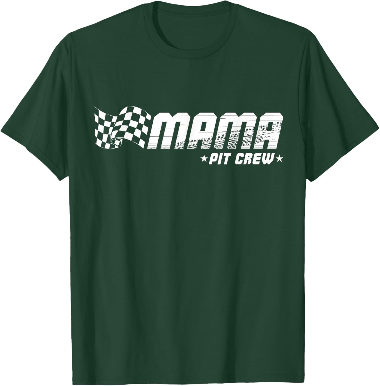Mama Pit Crew Race Car Birthday Family Racing T-Shirt - T-Shirt | Forest