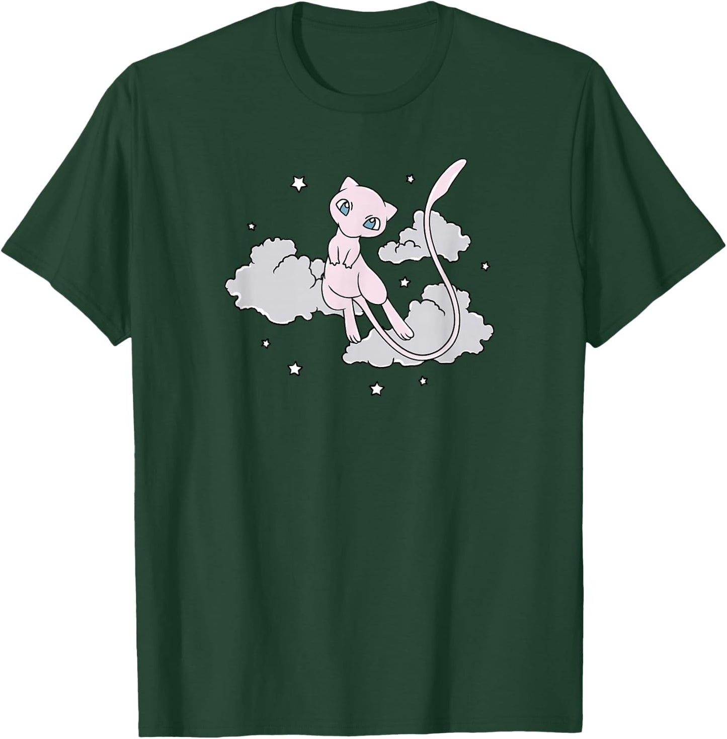 Pokémon - Mew Celestial Stars Mythical Psychic Type Gen 1 T-Shirt - T-Shirt | Forest