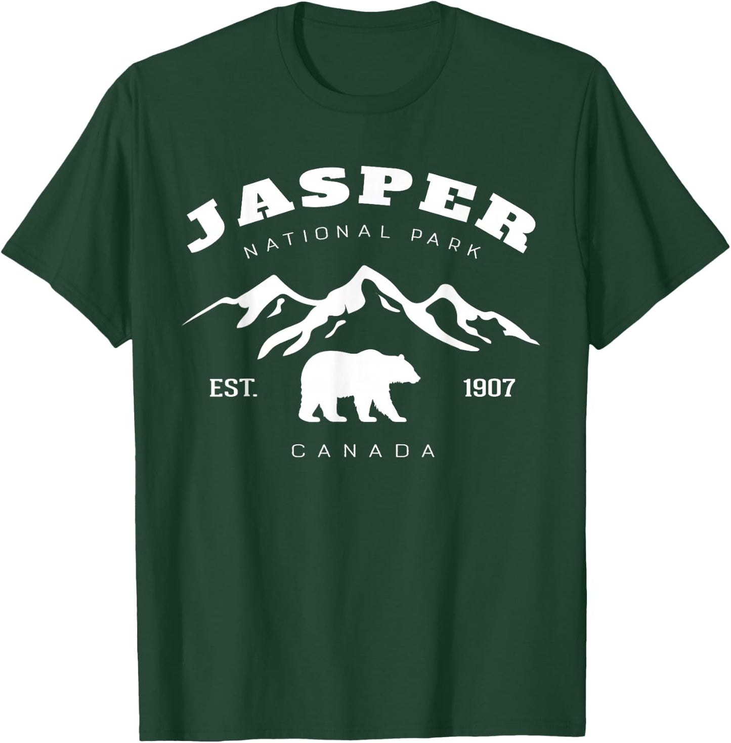 Retro Vintage Jasper National Park for kids Hiking Camping T-Shirt - T-Shirt | Forest