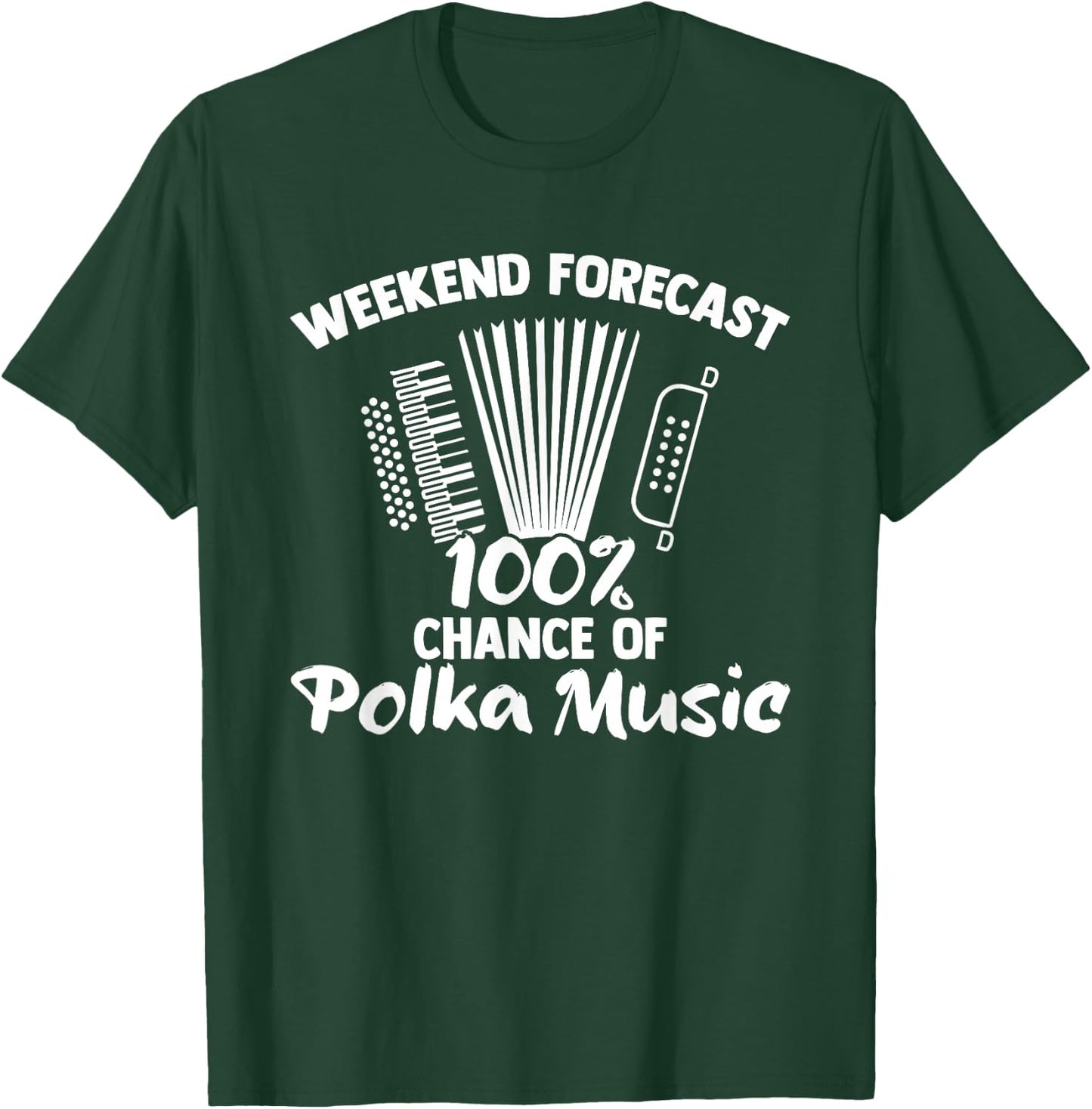 Funny Polka Party Accordion Player Polka Dance Polka Music T-Shirt - T-Shirt | Forest