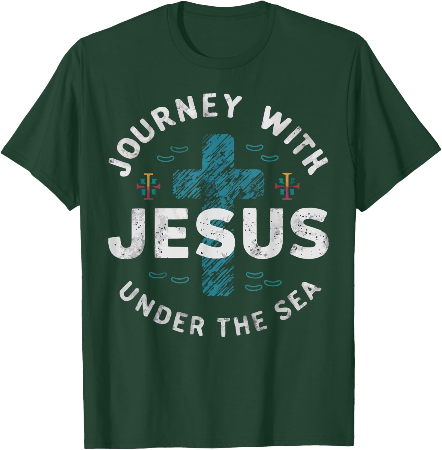 Scuba VBS Squad Vacation Bible School Christian Teacher T-Shirt - T-Shirt | Forest