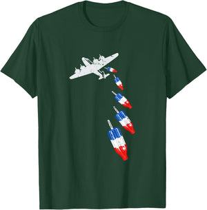 Vintage Bomb Pops Ice Cream American Flag Remembrance Day T-Shirt - T-Shirt | Forest