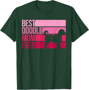 Cool Doodle Mom Art Women Girl Aussiedoodle Goldendoodle Dog T-Shirt - T-Shirt | Forest