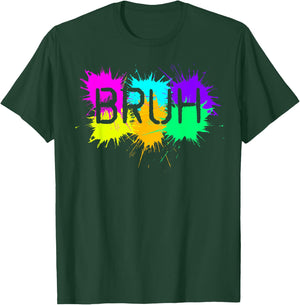 Boys Bruh Meme Funny Saying Trendy Graphic Teen Boy Kids T-Shirt - T-Shirt | Forest
