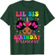 Lil Sister of The Birthday Girl Princess Afro Melanin T-Shirt - T-Shirt | Forest
