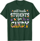 Will Trade Students For Candy Teacher Halloween Costume T-Shirt - T-Shirt | Forest
