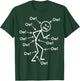 Funny Ow Ow Ow Ow Saying Body Pain Character Humor Sarcastic T-Shirt - T-Shirt | Forest