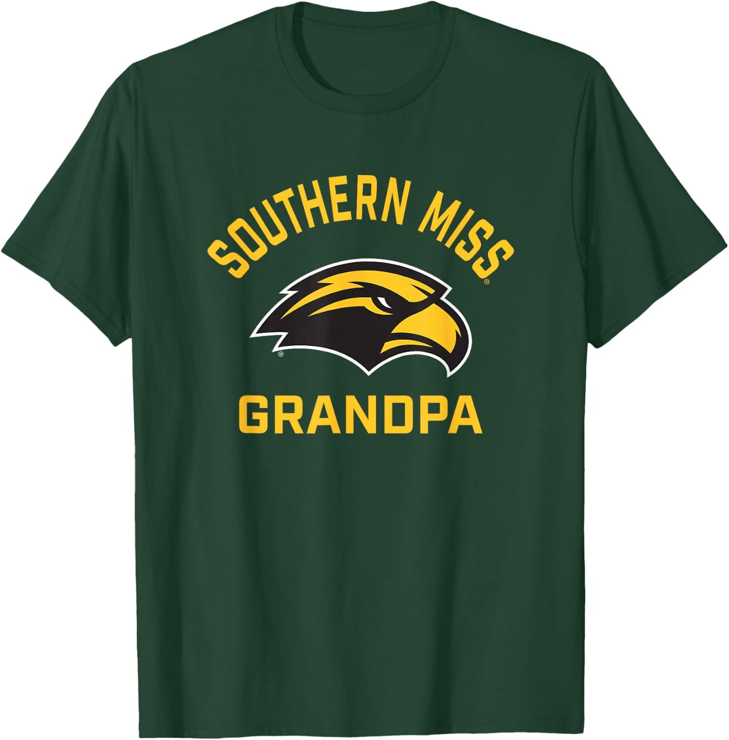 Southern Mississippi Golden Eagles Arched Grandpa T-Shirt - T-Shirt | Forest