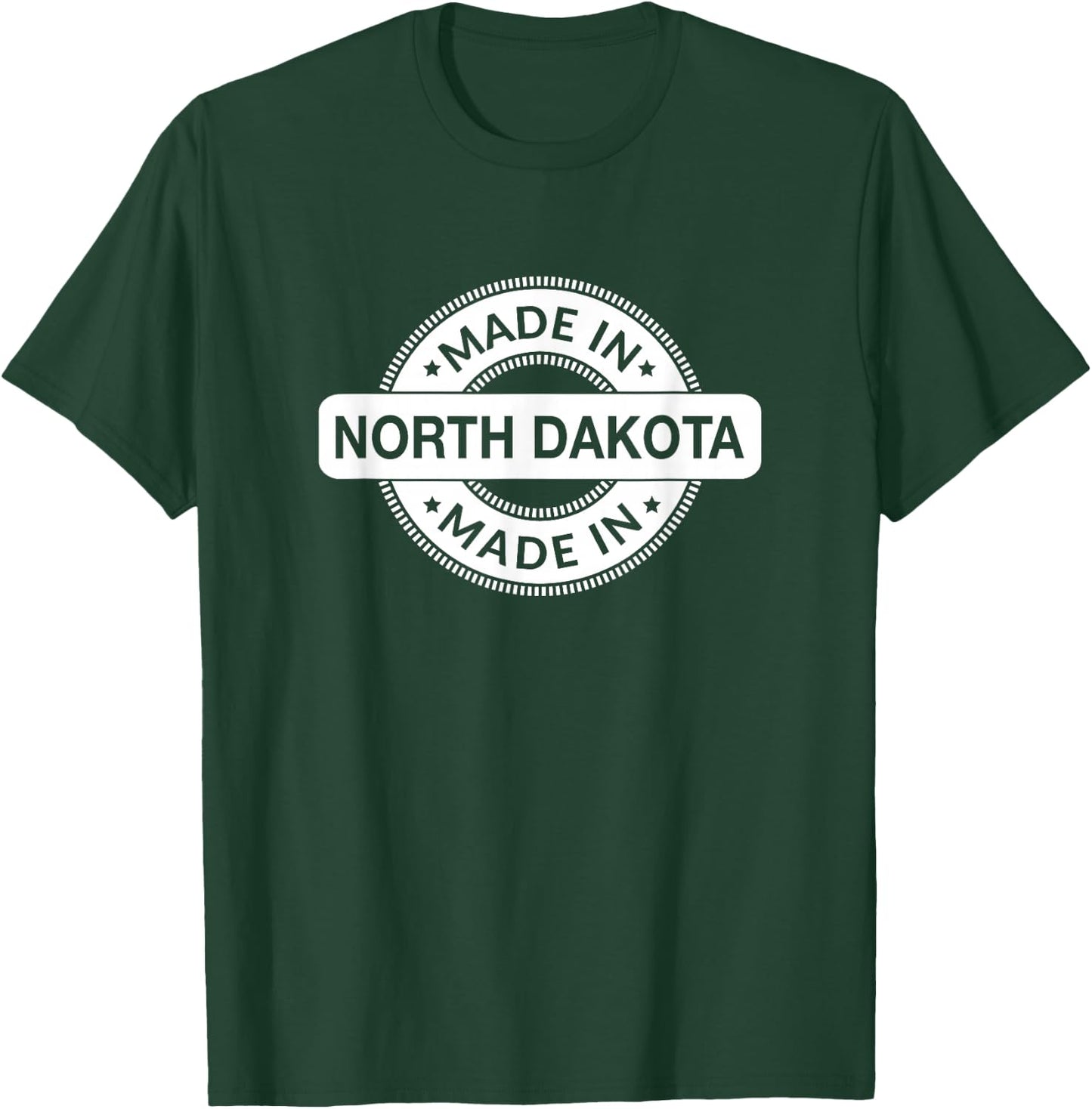 North Dakota - Made in North Dakota Label - Classic T-Shirt - T-Shirt | Forest