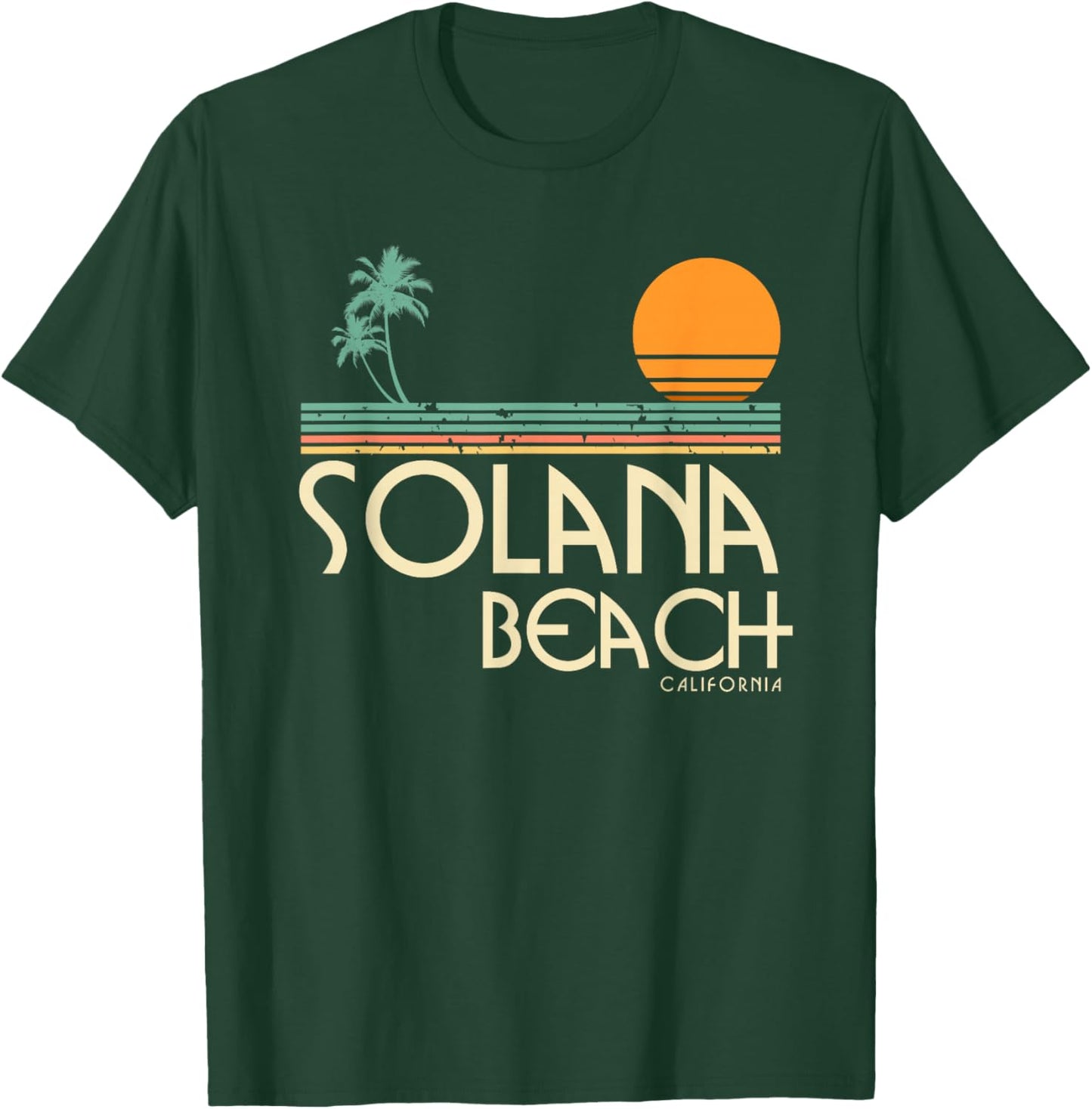 Solana Beach California T-Shirt - T-Shirt | Forest