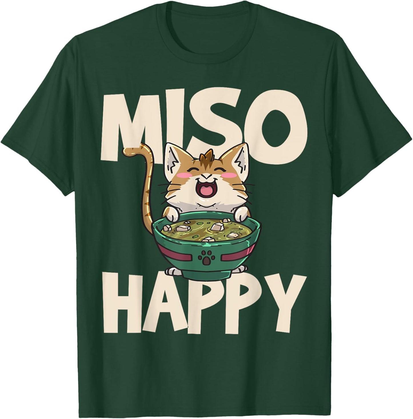 Anime Cat Ramen Kawaii Neko T-Shirt - T-Shirt | Forest