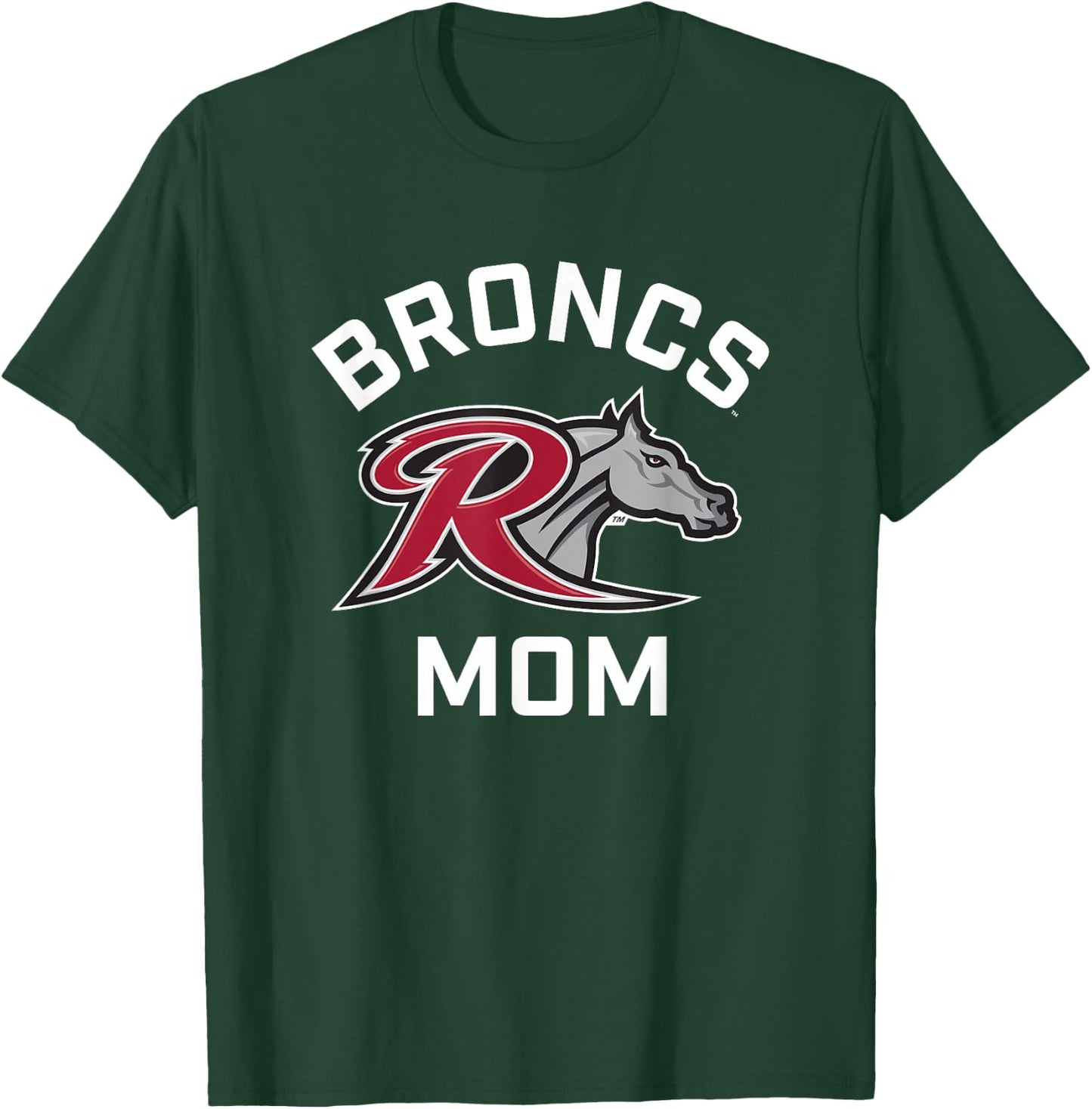 Rider University Broncs Arched Mom T-Shirt - T-Shirt | Forest