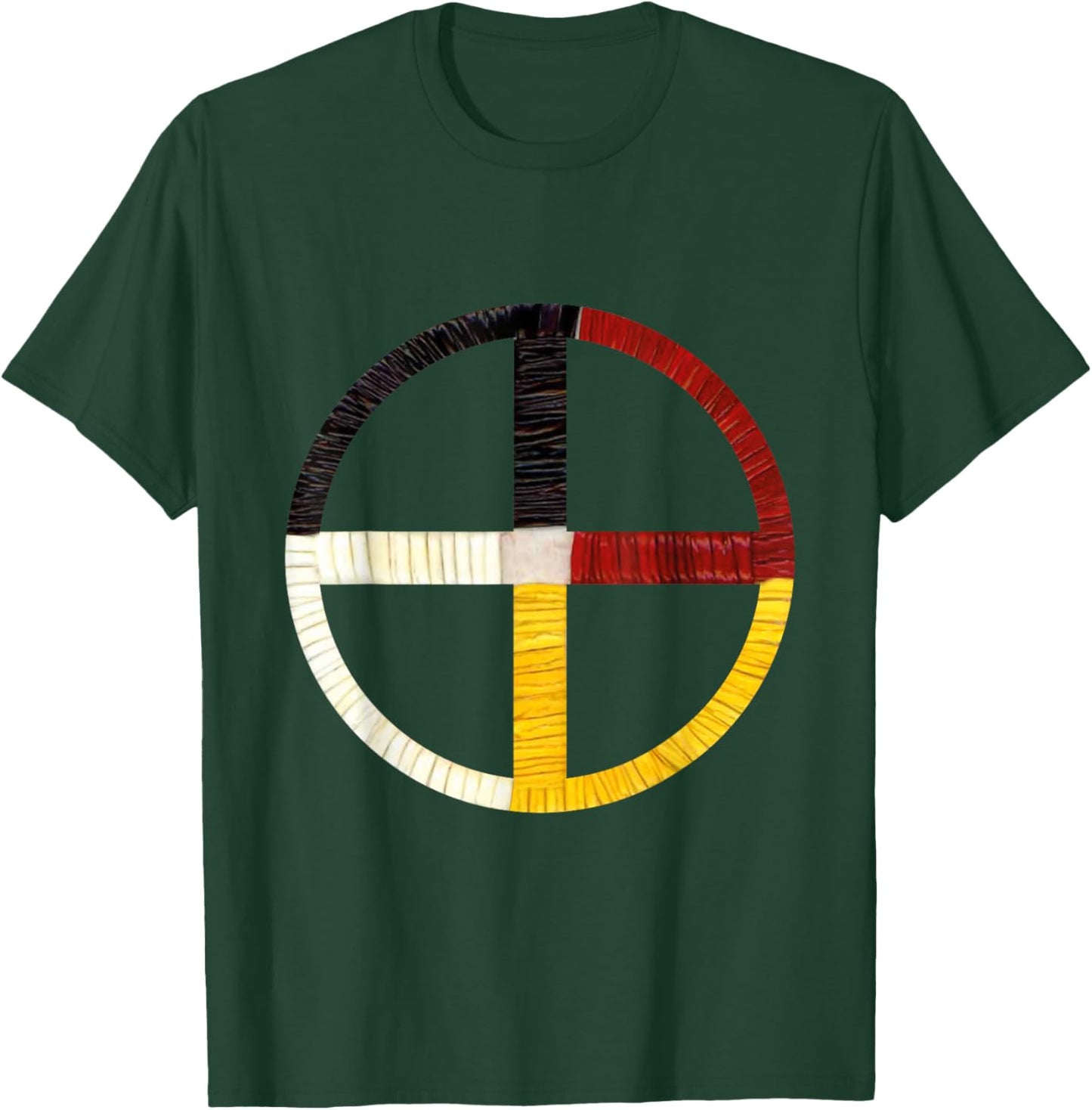 Native American Indian Medicine Wheel T-Shirt - T-Shirt | Forest