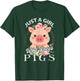 Just A Girl Who Loves Pigs T-Shirt - T-Shirt | Forest
