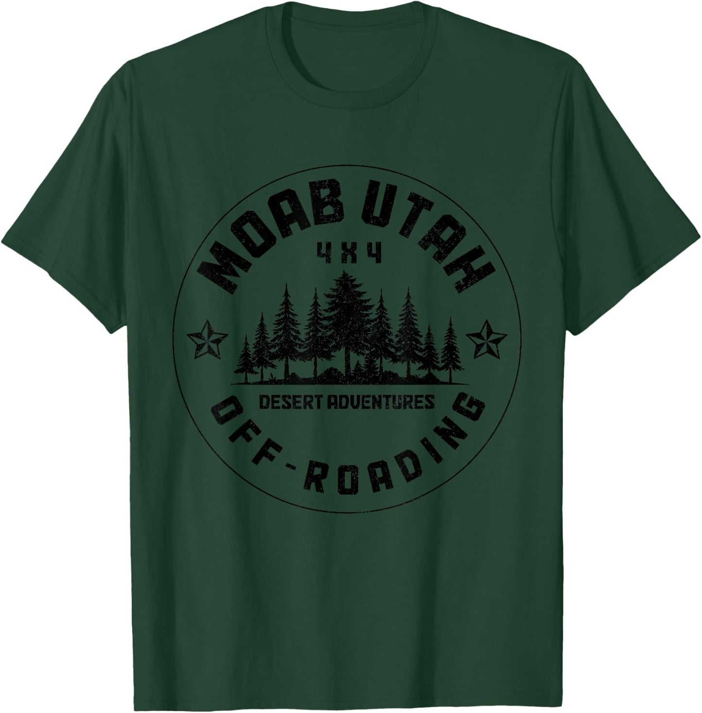 Moab Utah Off Roading 4x4 Vintage Off-Road T-Shirt - T-Shirt | Forest