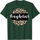 Leopard Print Longhorns Team Mascot School Spirit Game Night T-Shirt - T-Shirt | Forest