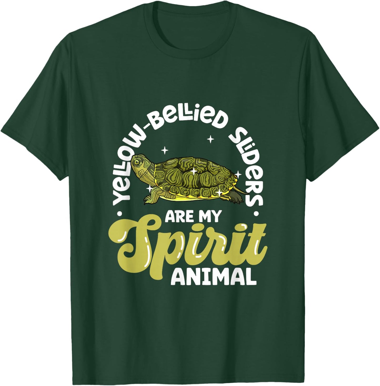 My Spirit Animal Yellow Cheek Jewellery Turtle T-Shirt - T-Shirt | Forest