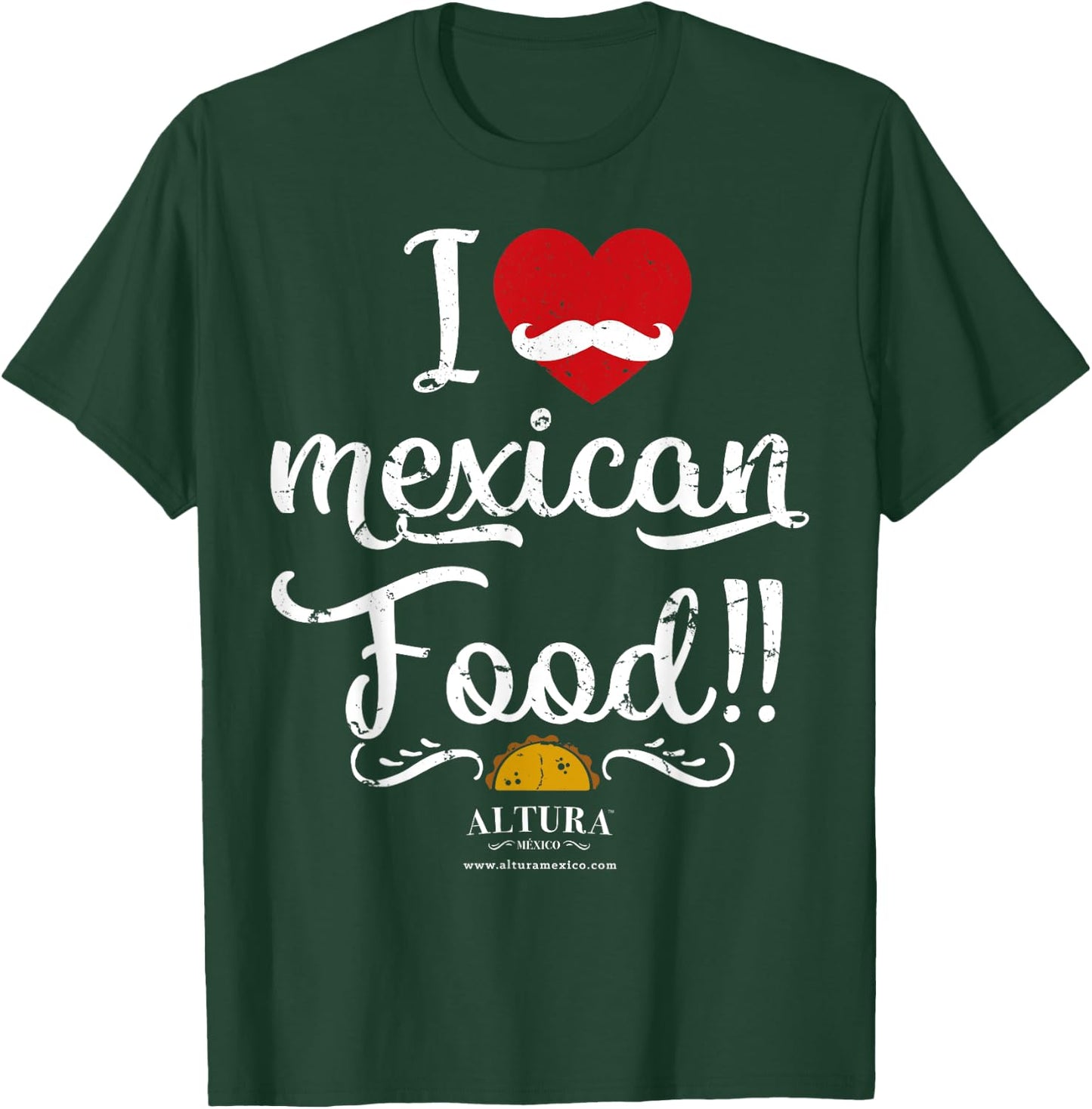 I Love Mexican Food , Funny Cooking Shirt Tacos T-Shirt - T-Shirt | Forest