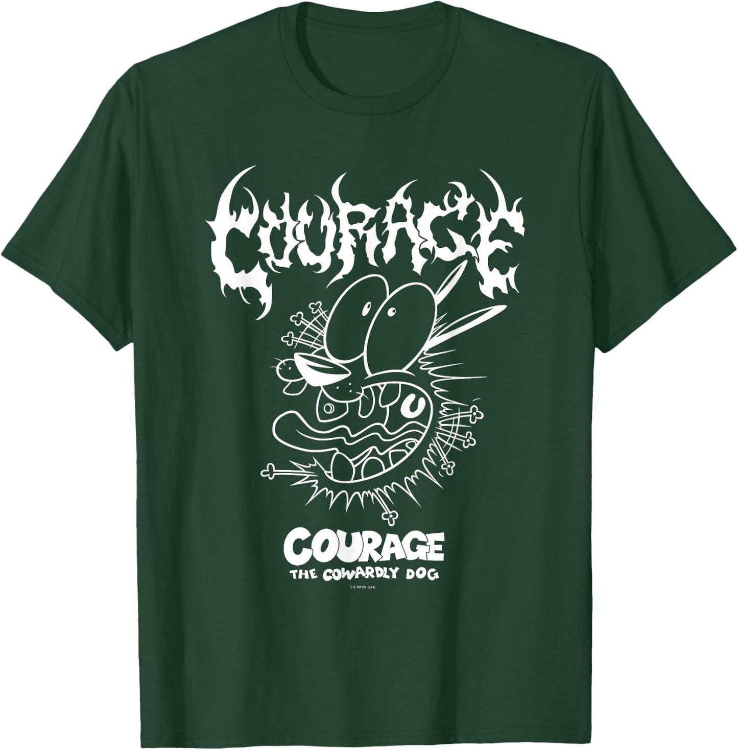 Courage The Cowardly Dog Extreme Metal T-Shirt - T-Shirt | Forest