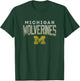 University of Michigan Wolverines U of M Distressed Team T-Shirt - T-Shirt | Forest