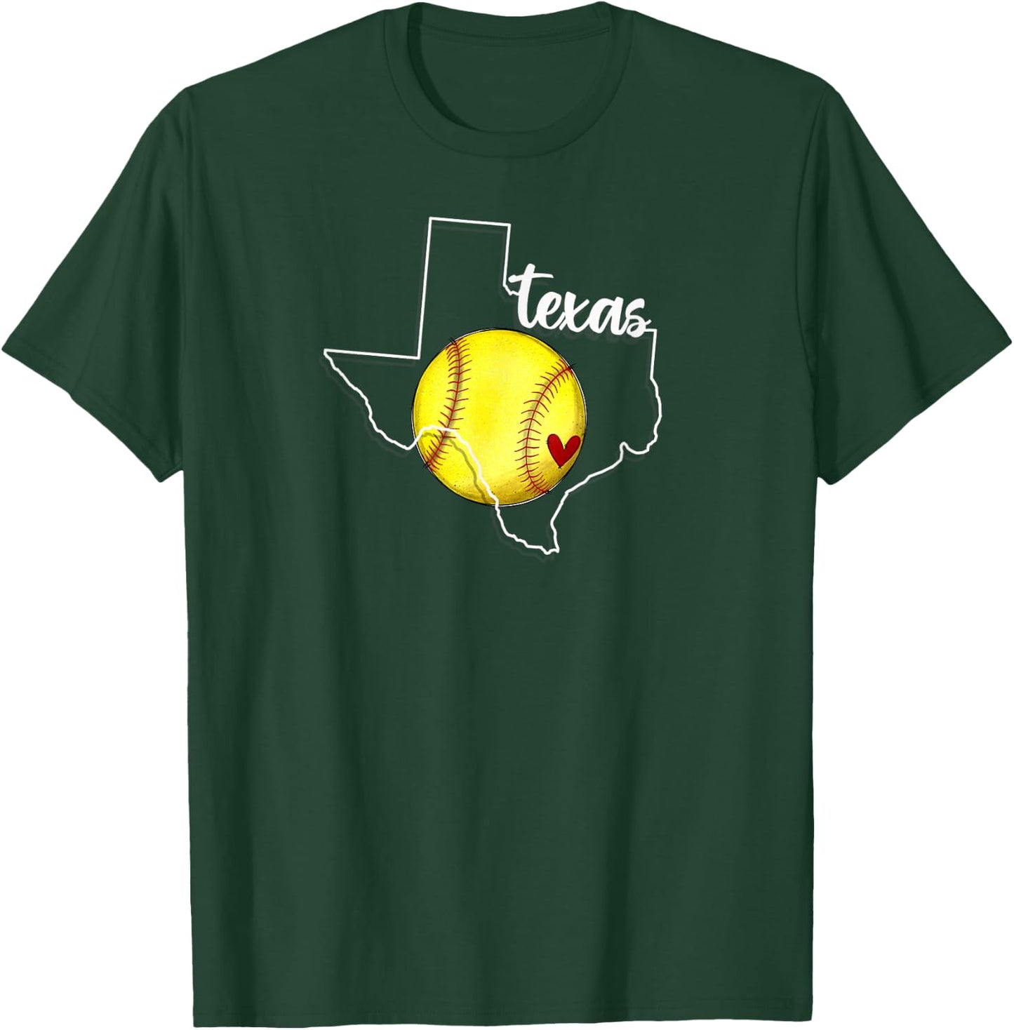 Texas Softball , Small, Black T-Shirt - T-Shirt | Forest