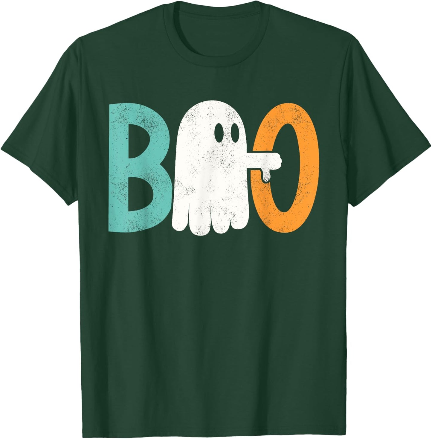 Funny Thumbs Down Boo Ghost Halloween Spooky Women T-Shirt - T-Shirt | Forest