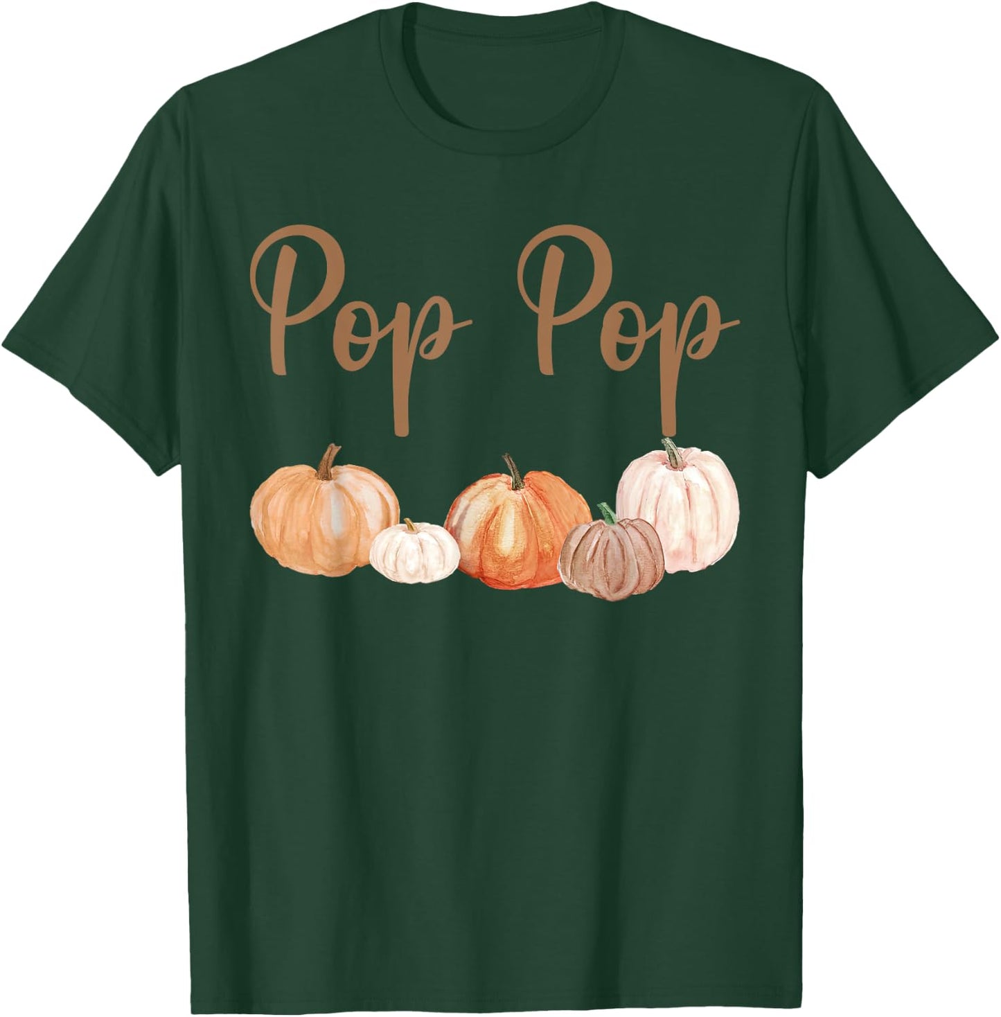 Pop Pop of Little Pumpkin First Birthday Autumn Pumpkin T-Shirt - T-Shirt | Forest